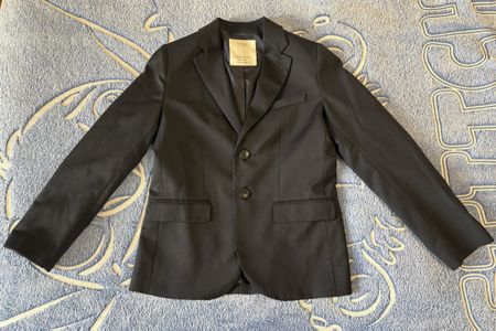 ZARA Sakko Extrafeine Wolle schwarz Grösse 140