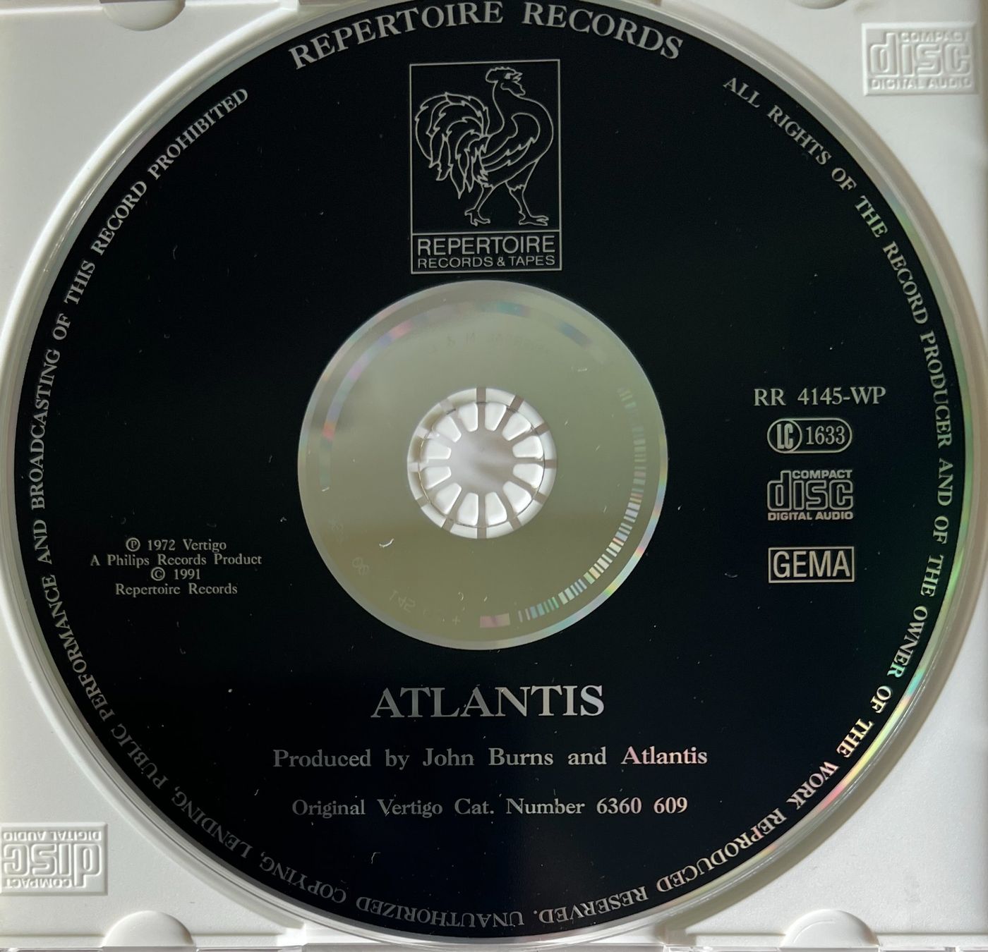 CD: ATLANTIS / Atlantis – Usato da Bischofszell venduto da kustavi 2