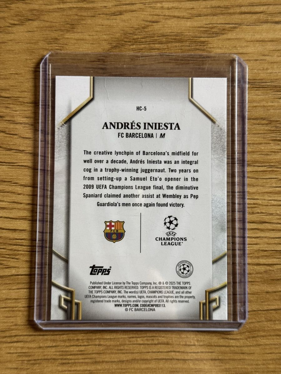 Topps Carte collezionabili: Andrés Iniesta – Nuovo e nell'imballaggio originale da SAXON venduto da Mic_9 1