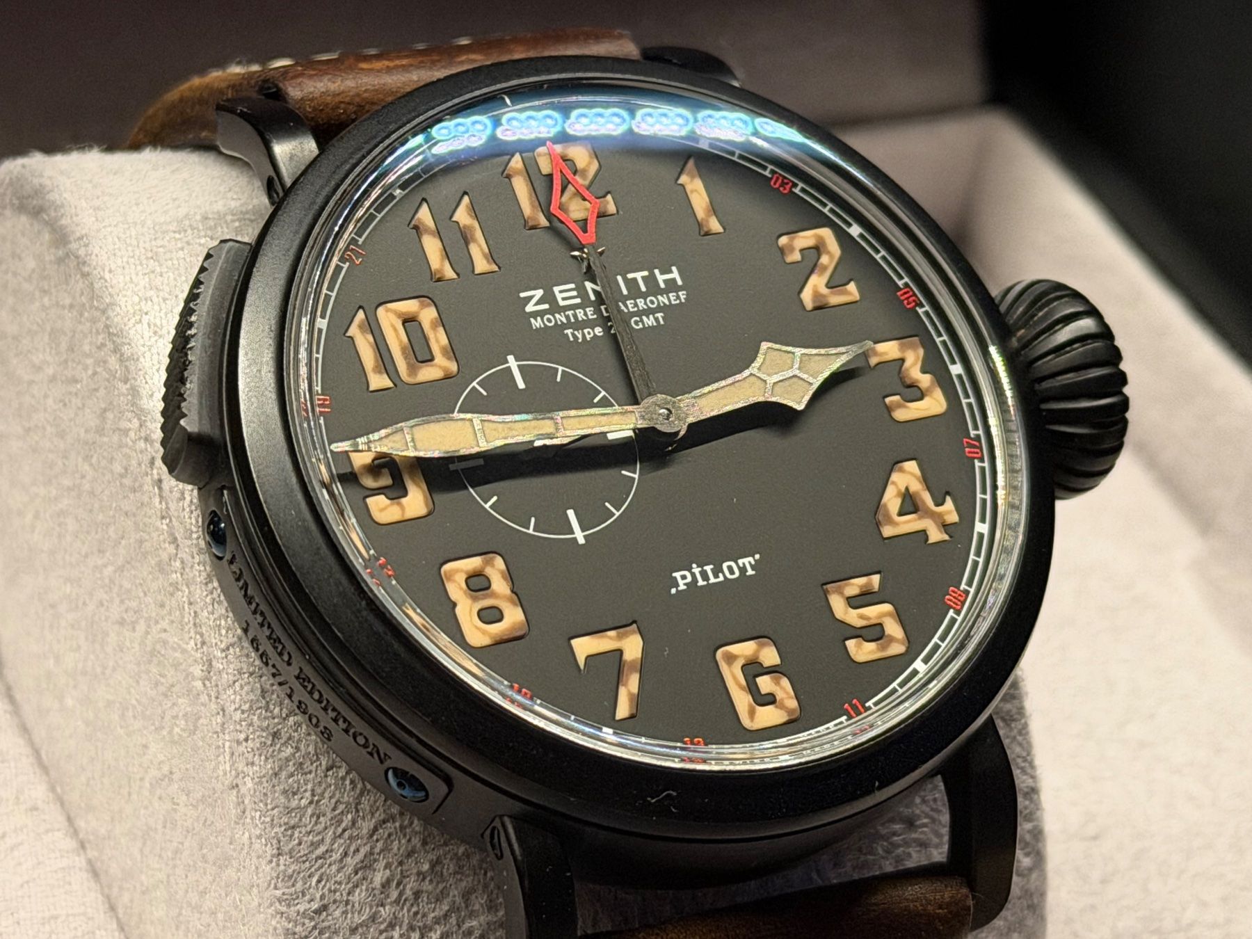 Zenith Orologi: Zenith Pilot Typ 20 GMT 48mm Titan – Usato da Aarau venduto da trader1000