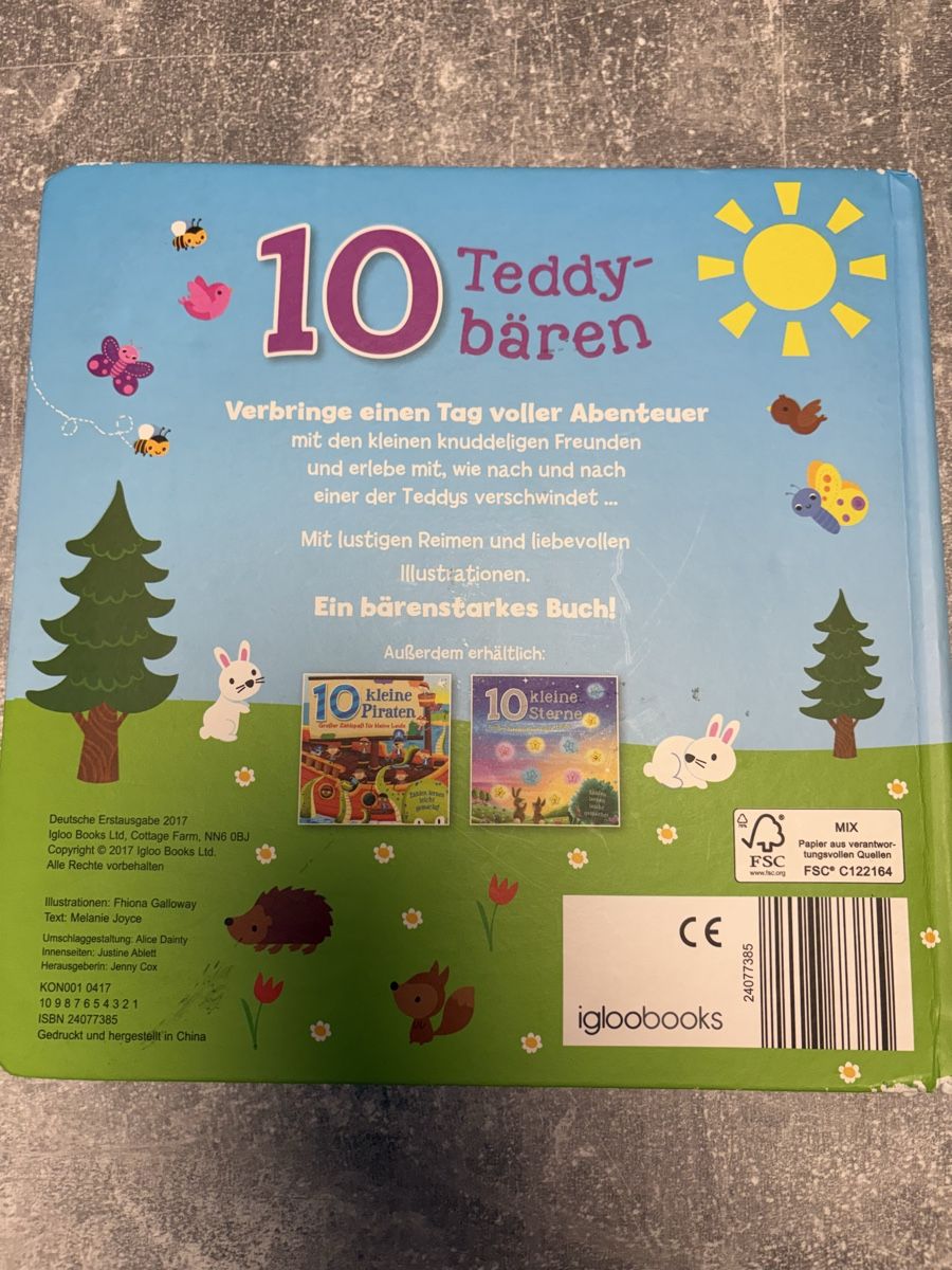 Libri: Kinderbuch 10 Teddybären – Usato da Pfungen venduto da FloretaK 1