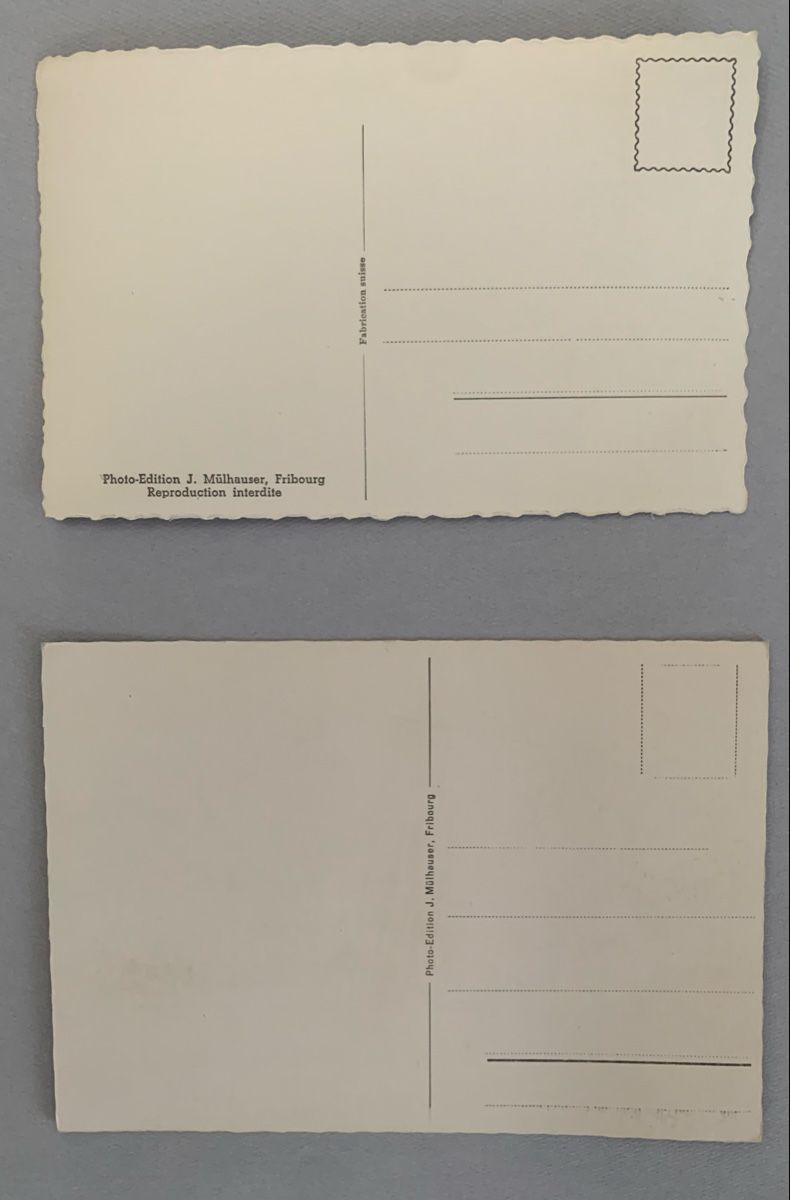 Cartoline postali: Ansichtskarten Schweiz - Giffers/Gouglera FR – Usato da Düdingen venduto da polytropon_5 3