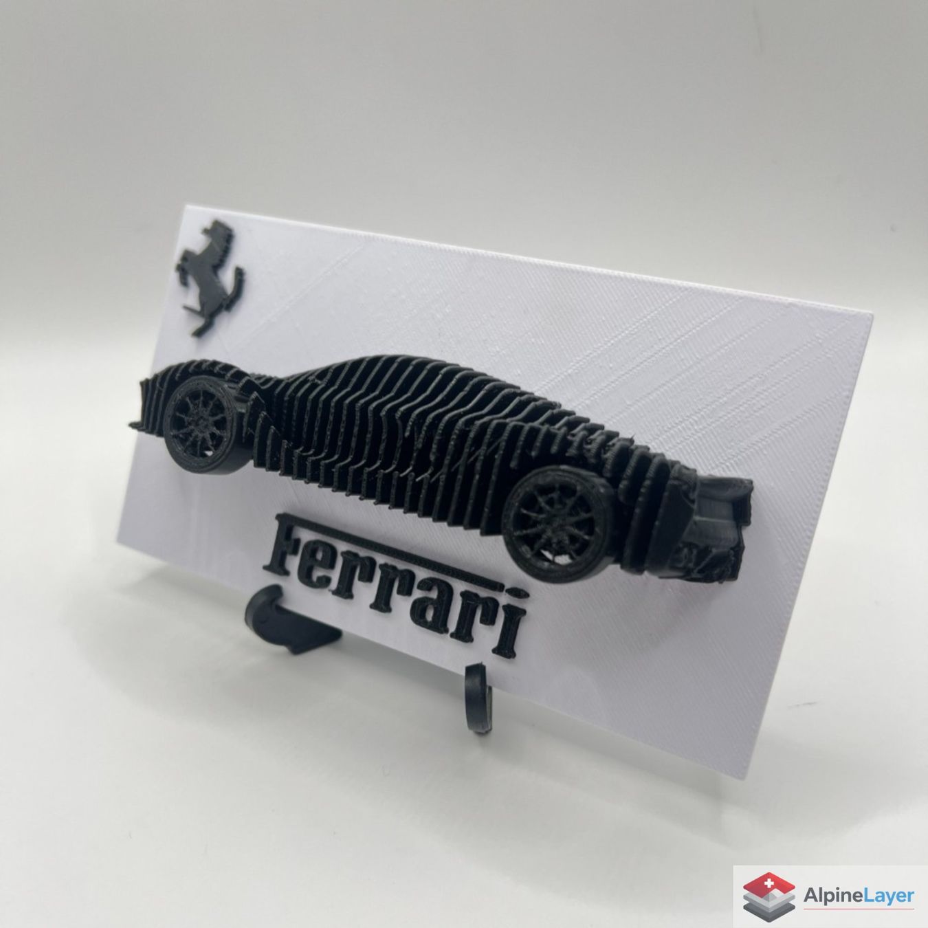 Statuette: LaFerrari Layered Sculpture 3D Printed Red Black – Nuovo (secondo la descrizione) da Losone venduto da AlpineLayer 2