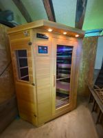 Infrarot-Ecksauna Holz (1-4 Personen)
