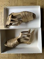 Elegante Sandalen Gr. 35 von GIACINTO Goldfarben 