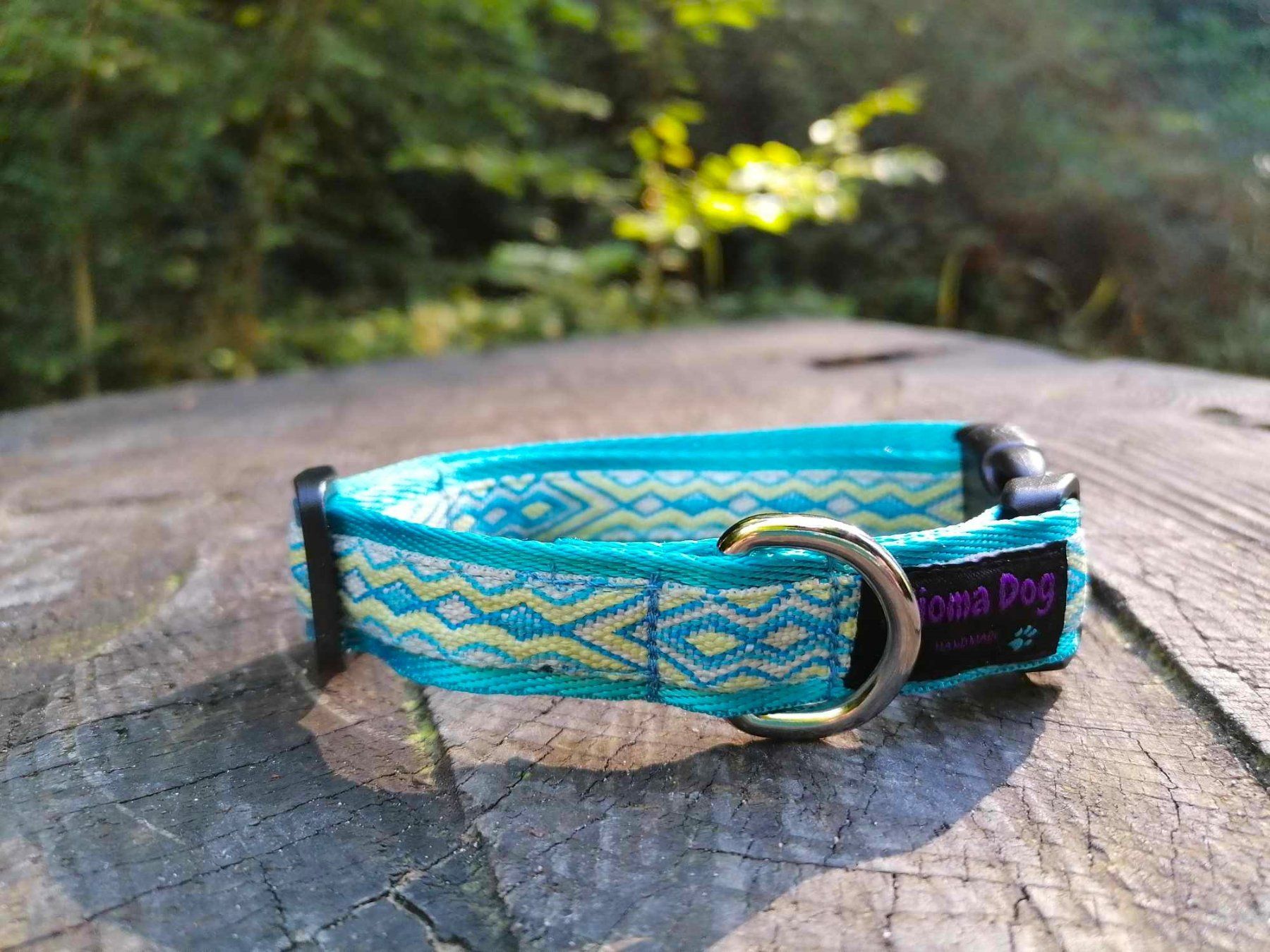 Guinzagli & Collari: Hundehalsband 2cm "Aslan blue" handgemacht – Nuovo e nell'imballaggio originale da Grenchen venduto da KijomaDog 1