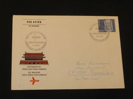 Eröffnungsflug Zürich-Genf-Peking-Shanghai 06.04.1975