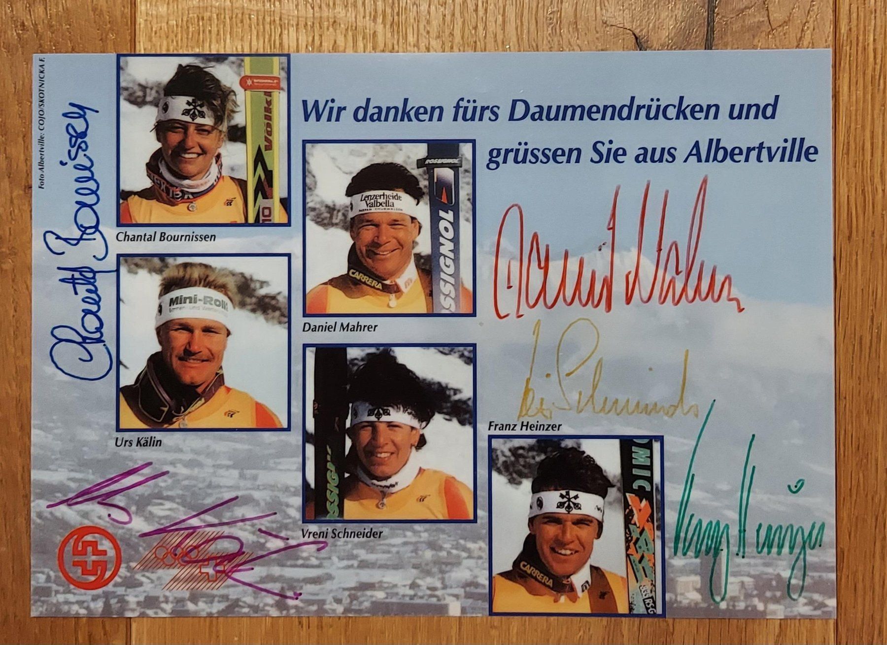 Autogramme: Autogrammkarten Albertville, Olympische Winterspiele 1992 – Neu (gemäss Beschreibung) aus Speicherschwendi von Mountain010 2