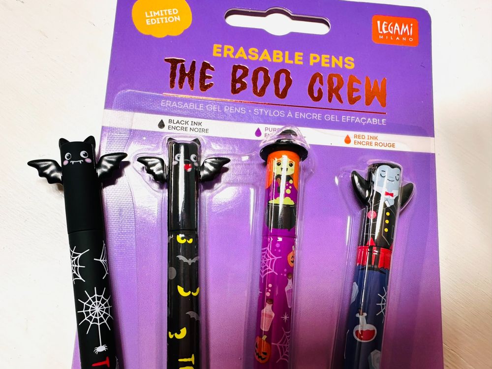 AMSNINK Halloween Stifte & Radiergummis Set 2025 - 19-teilig Für Schule & Partys