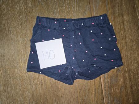 H&M Shorts, Gr. 110, Dunkelblau mit Pünktli, Top Zustand!