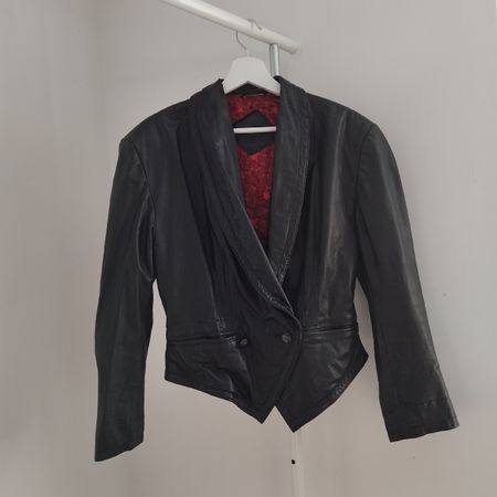 Schicke Lederjacke Grösse S