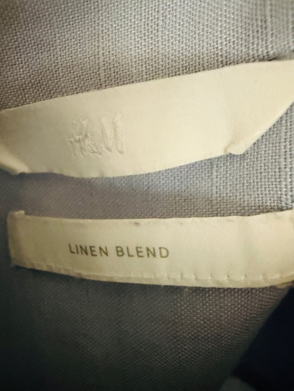 H&M Camicette: Hemd/Jacke, Leinengemisch, hellblau, oversized – Usato da Urdorf venduto da Kandis02 2