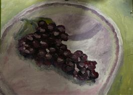 Gemälde "Trauben in Schale"🍇, Original Acrygemälde, Top!