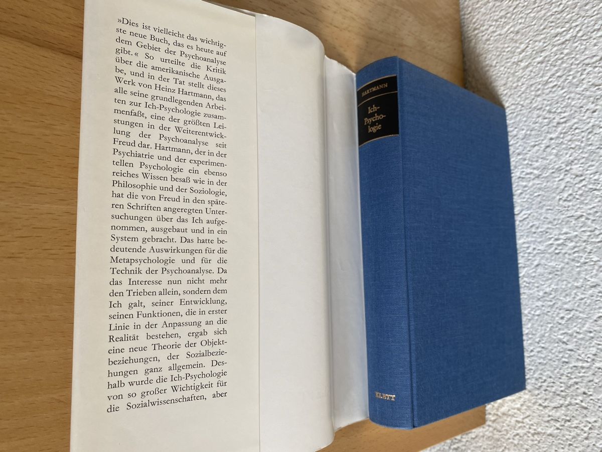 Bücher: Ich-Psychologie - Heinz Hartmann – Gebraucht aus Schwarzenburg von Michellu 3