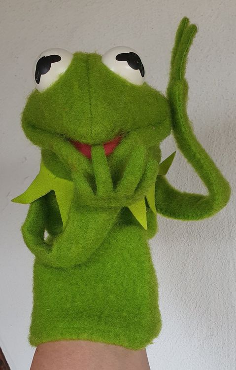  Kermit der Frosch Handpuppe Original Fischer Price 1978 