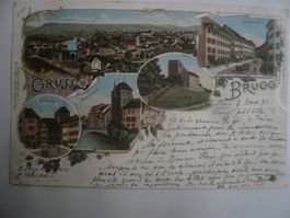 farbigeLithoAK BRUGG