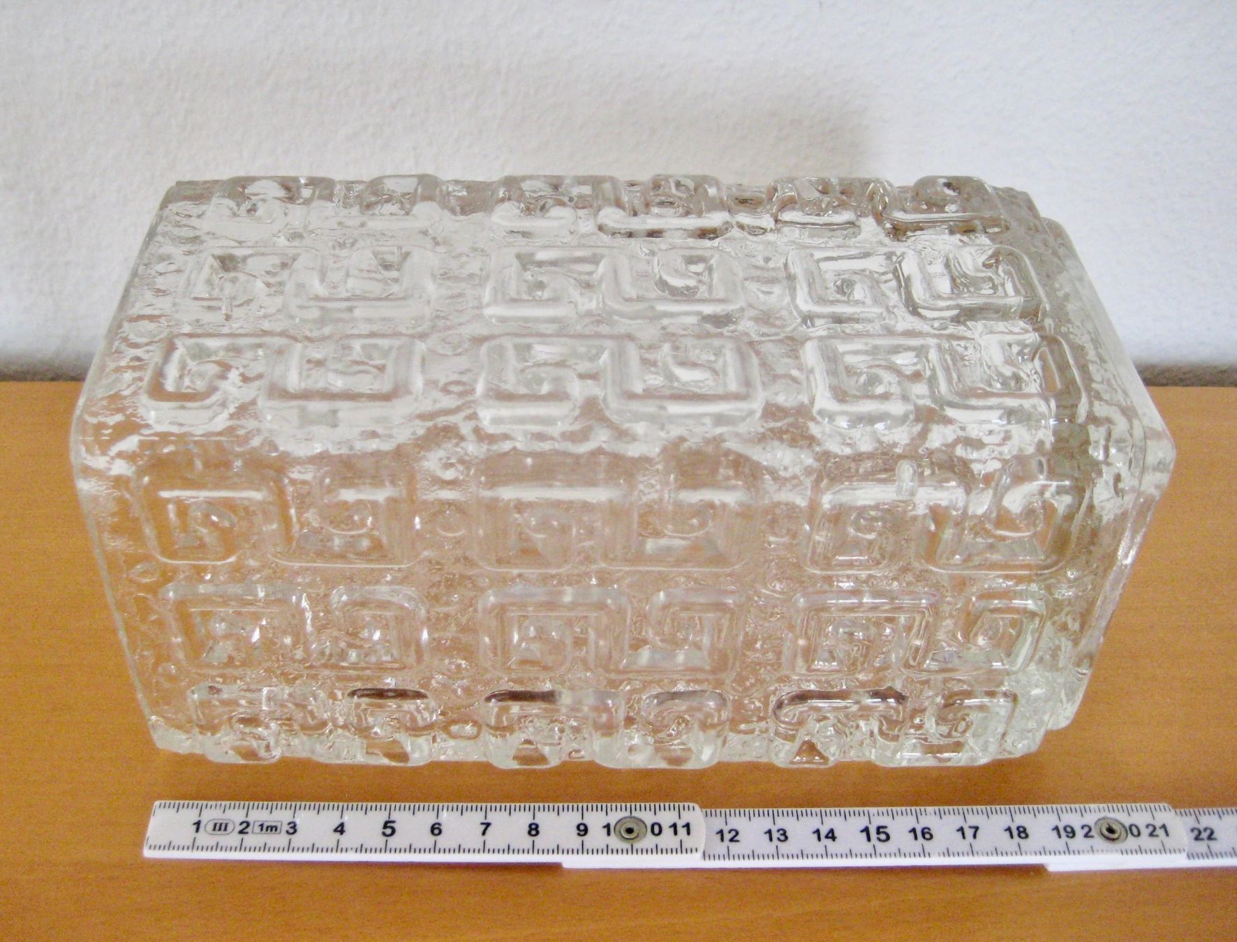 Vasi & Recipienti: Glas Vase mit Mäanderband Muster / 60er Jahre – Usato da Langendorf venduto da Happy11 5