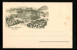 Luzern, Hotel Diana J. Müller mit Sempa