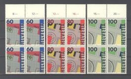 1993, Sonderpostmarke II, Viererblöcke **