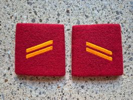 *** Gradabzeichen Patten Set Gefreiter Artillerie ***