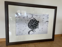 IWC Uhr Bild gerahmt Unterwasser Motiv Poster