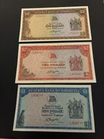 3 verschiedene Banknoten bankfrisch 