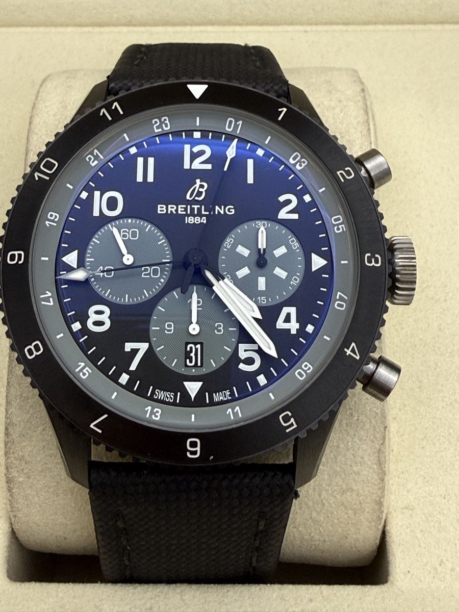 Breitling Orologi: Breitling Super Avi Chronograph GMT 46 Full Set 2023 – Usato da Zürich venduto da watchdealer-24 1