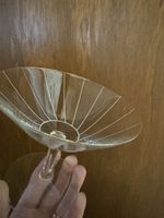 Mid Century Kristall Martini-/Cocktail Gläserset, 9Gläser