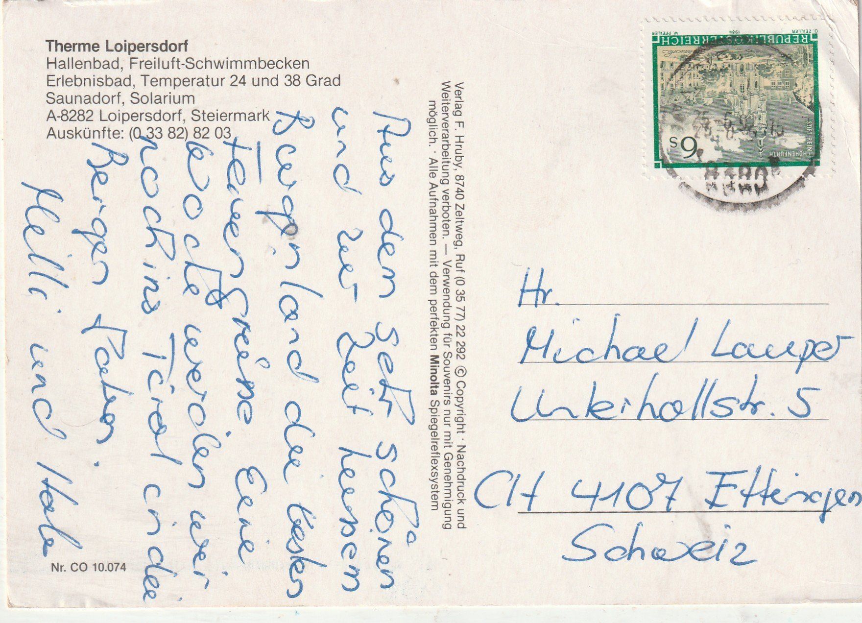 Cartoline postali: Therme Heilbad – Usato da Lumbrein venduto da made02 1