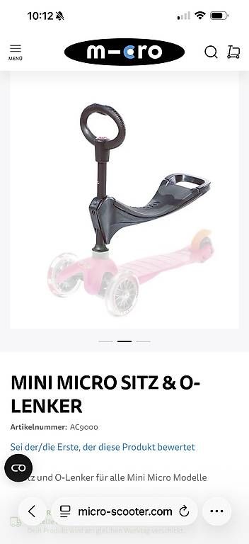 Kickboard: Micro Mini Sitz und O-Lenker – Usato da Utzigen venduto da ca_va_ 1