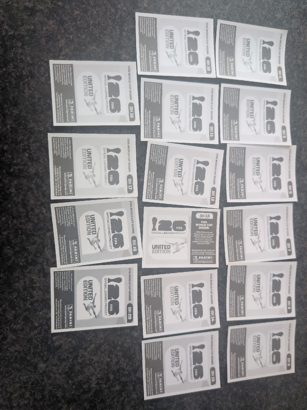 Panini Sammelbilder & Trading cards: 16 Bosnien Panini  – Neu (gemäss Beschreibung) aus Dittingen von uke4243