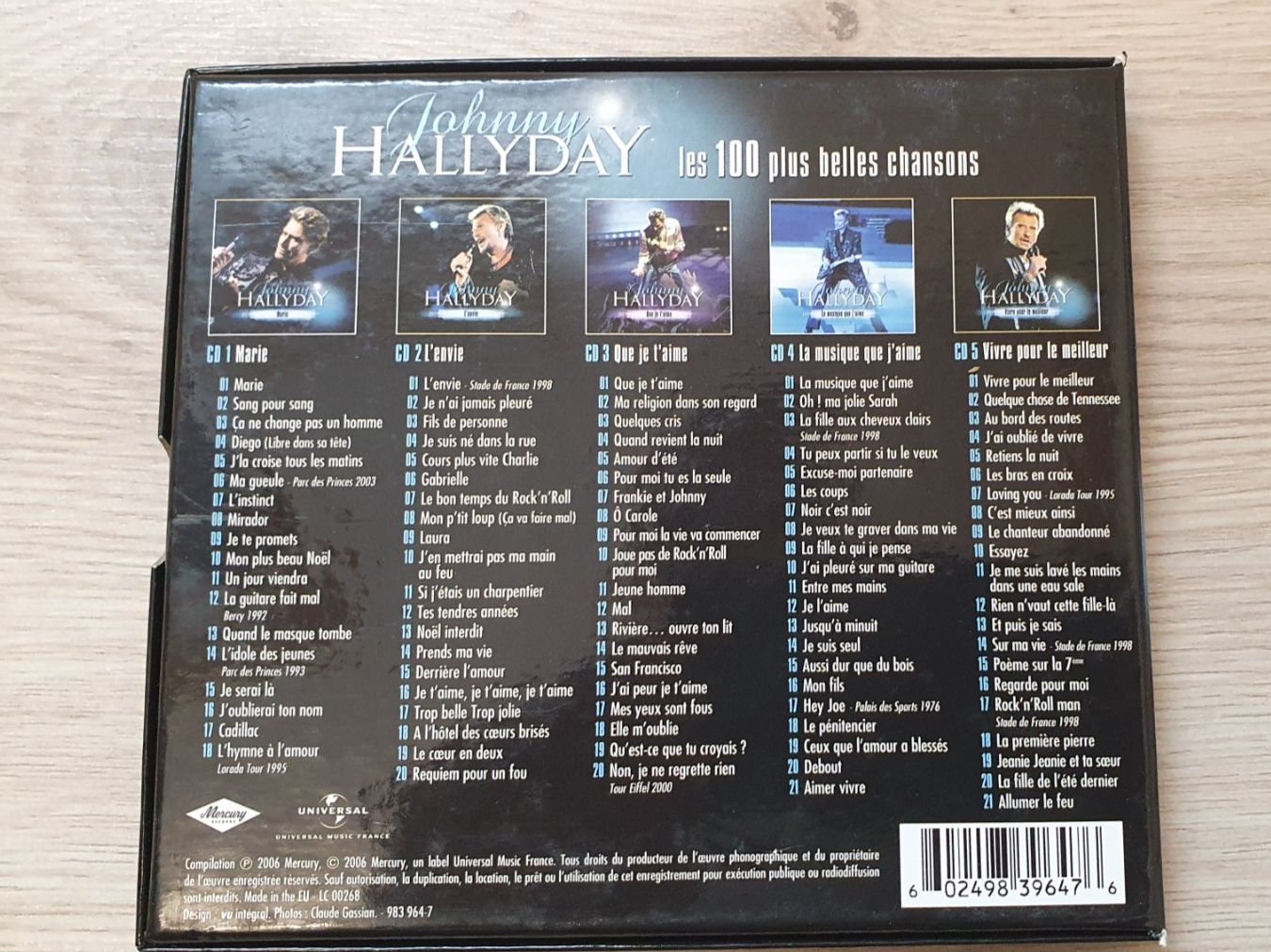 CD: Johnny Hallyday - Les 100 plus belles chansons - CD Box! – Usato da Lengnau BE venduto da migros91 2