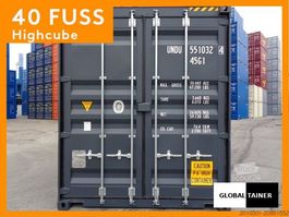40 Fuß High Cube Seecontainer / one Way Anthrazit / Lager