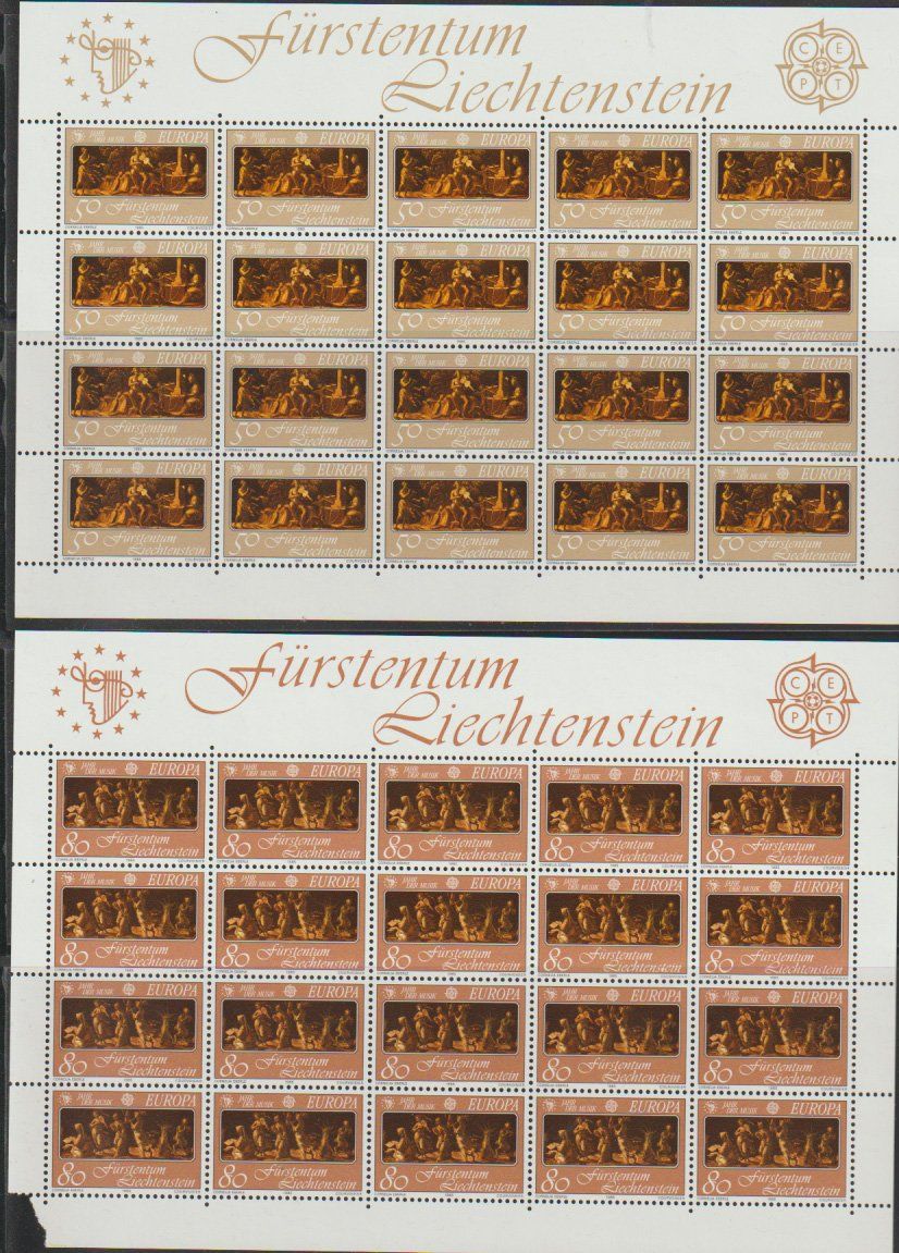 Tutti i francobolli: Timbres Liechtenstein Collection 1980 – Usato da Crans-Montana venduto da kira56 1