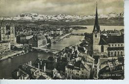 Zürich und die Alpen