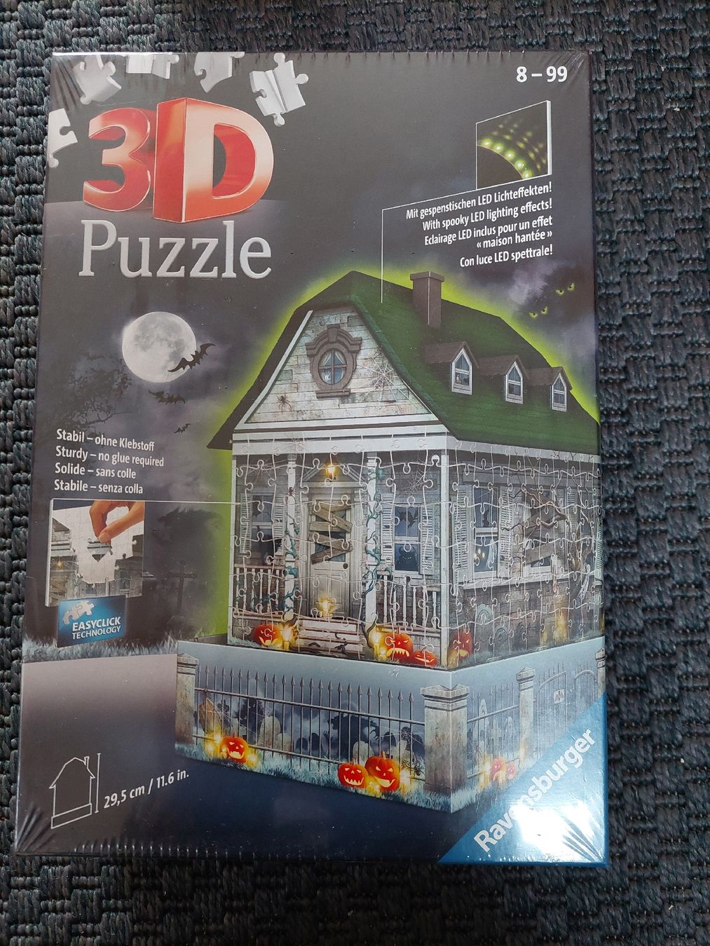 Ravensburger Puzzles: Puzzle 3D Ravensburger Casa stregata con luci LED, – Neu und originalverpackt aus Davesco-Soragno von Mr.No