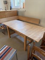 Eckbank mit Esstisch Holz hell gebrauchter Zustand
