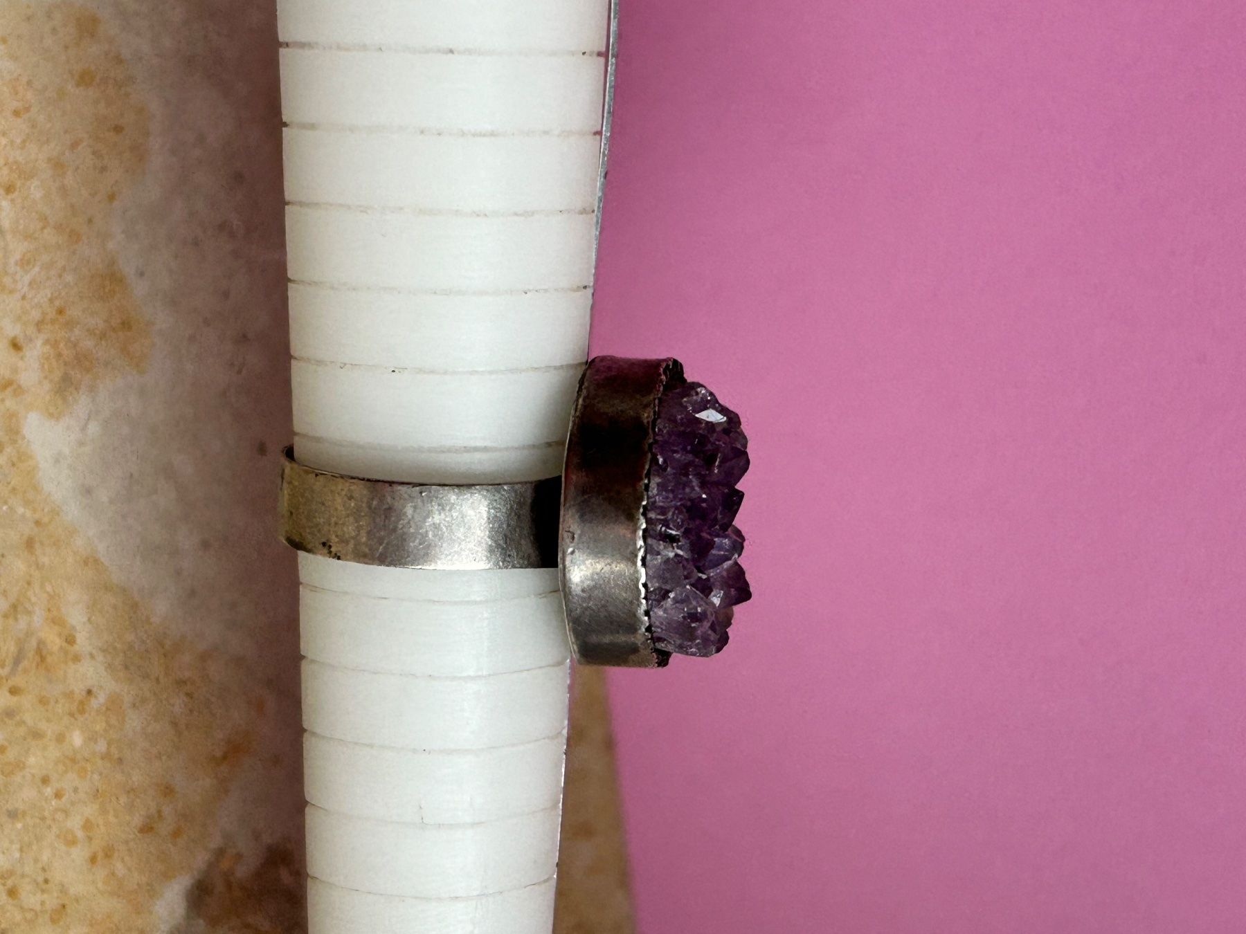 Anelli: Silberring Amethyst Spitzen (60) – Usato da Dittingen venduto da Bijoubelle 6