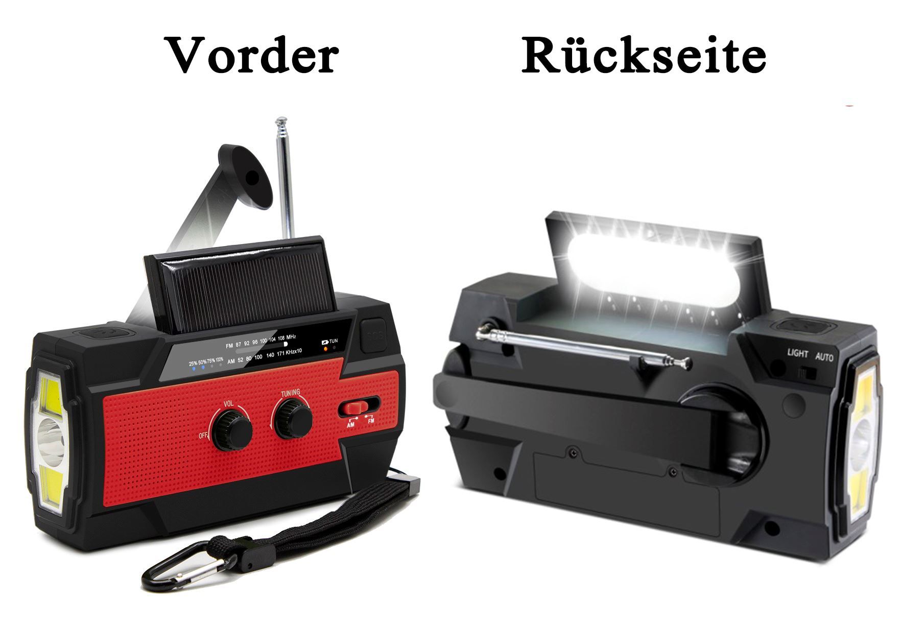 Radio: Tragbare Solar Radio mit AM/FM/NOOA – Nuovo (secondo la descrizione) da Thun venduto da Laoye 2