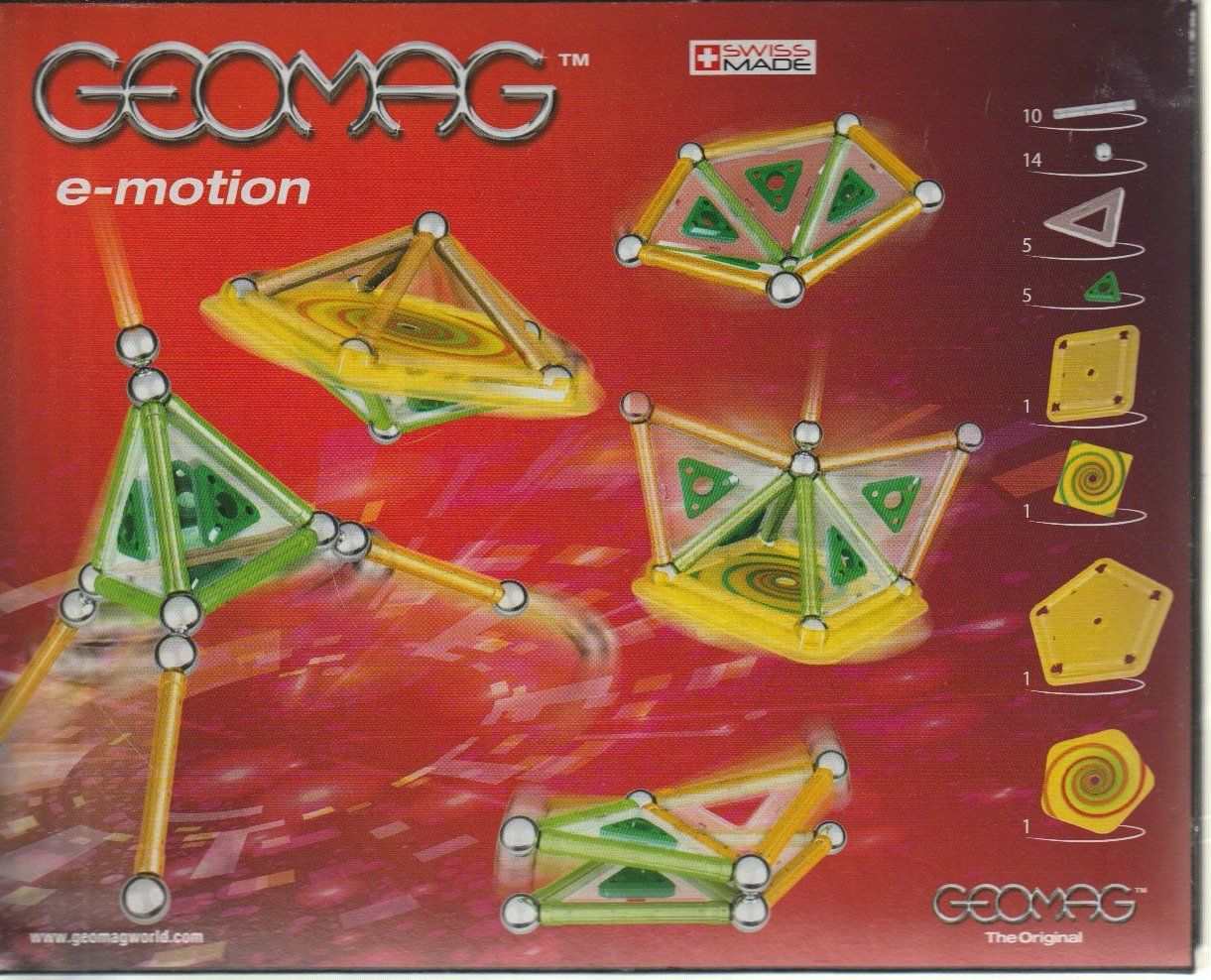 Geomag Spielzeuge: GEOMAG E-MOTION 38 pieces Magnetic construction toy Item 033 – Neu und originalverpackt aus Vezia von Aquarius_Age 1