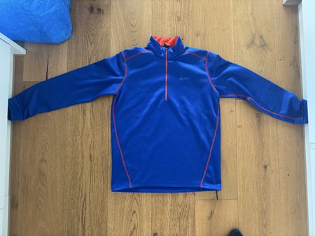 Odlo Fleece Pullover Grösse 164 in Blau/Orange