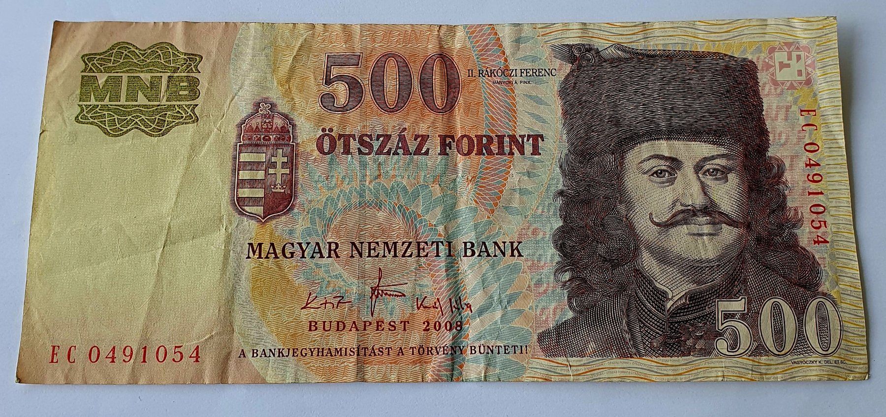 Billets de banque: 500 Forint 2008 – D'occasion à Egerkingen par Acc1