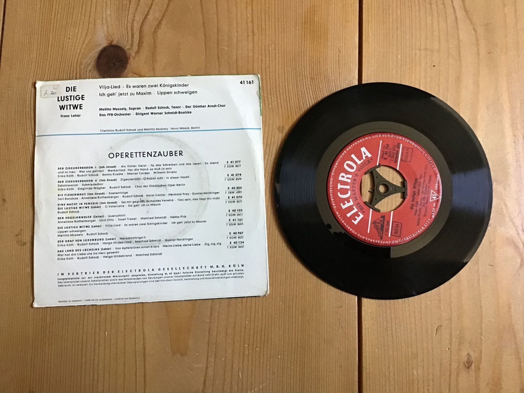 Dischi in vinile: single, R. Schock, die lustige witwe – Usato da liestal venduto da makai05 2