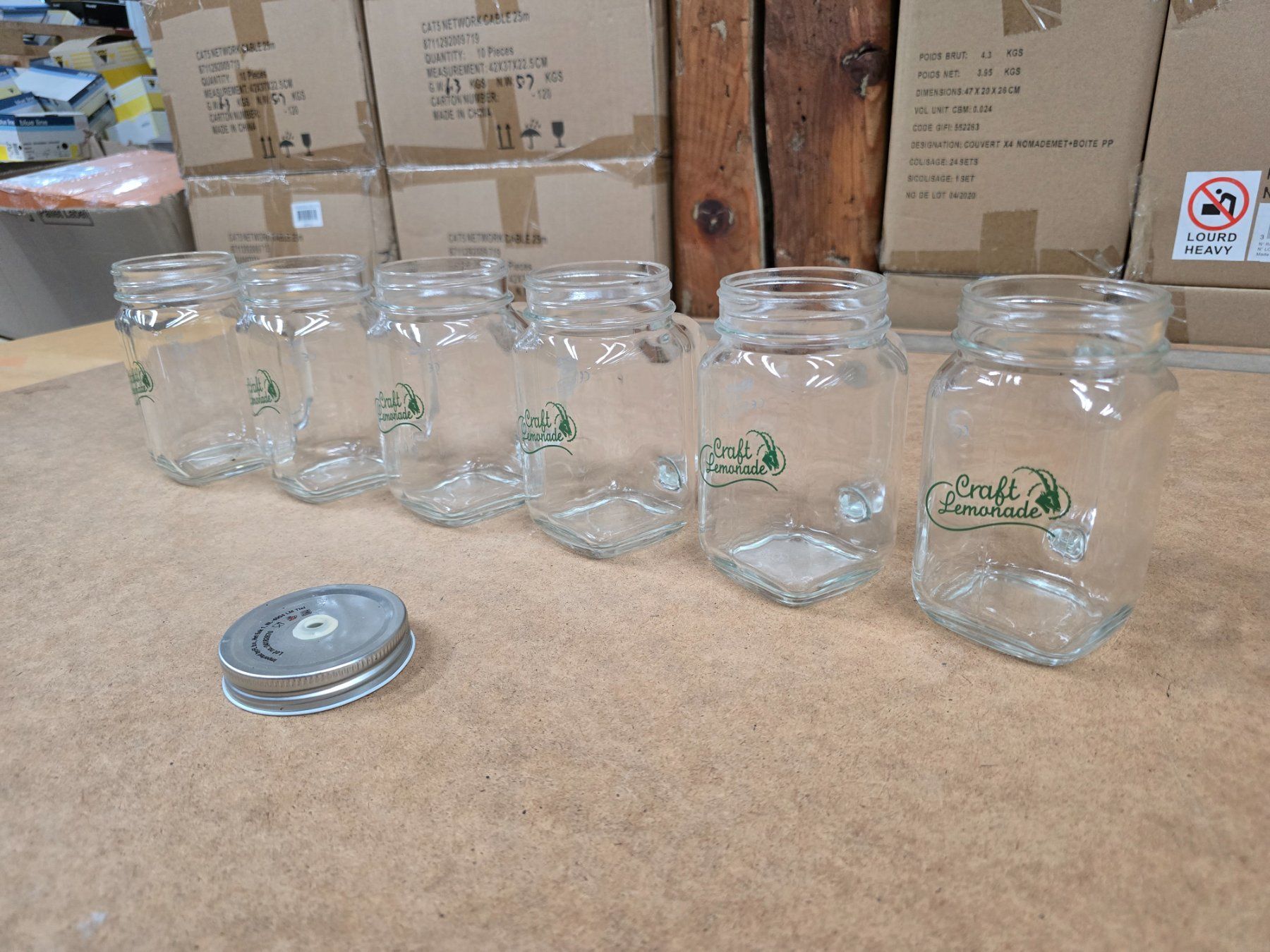 Bicchieri: 6x Craft Lemonade Trinkgläser ohne Deckel  ab 1.- – Usato da KRINAU venduto da Mio_Liqstyle 1