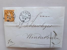 Brief 1868 - 20Rp.sitz.Helv. - ST.GALLEN 1.März 68 > WINTERT