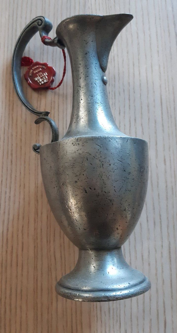 Vasi & Recipienti: Kleine Zinnkanne oder Vase – Nuovo (secondo la descrizione) da Langenthal venduto da Deern1