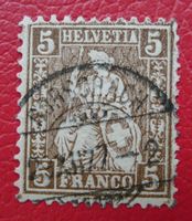 1877, Nr.45, mit Doppeldruck der brunen Farbe (Abart) 600.-+