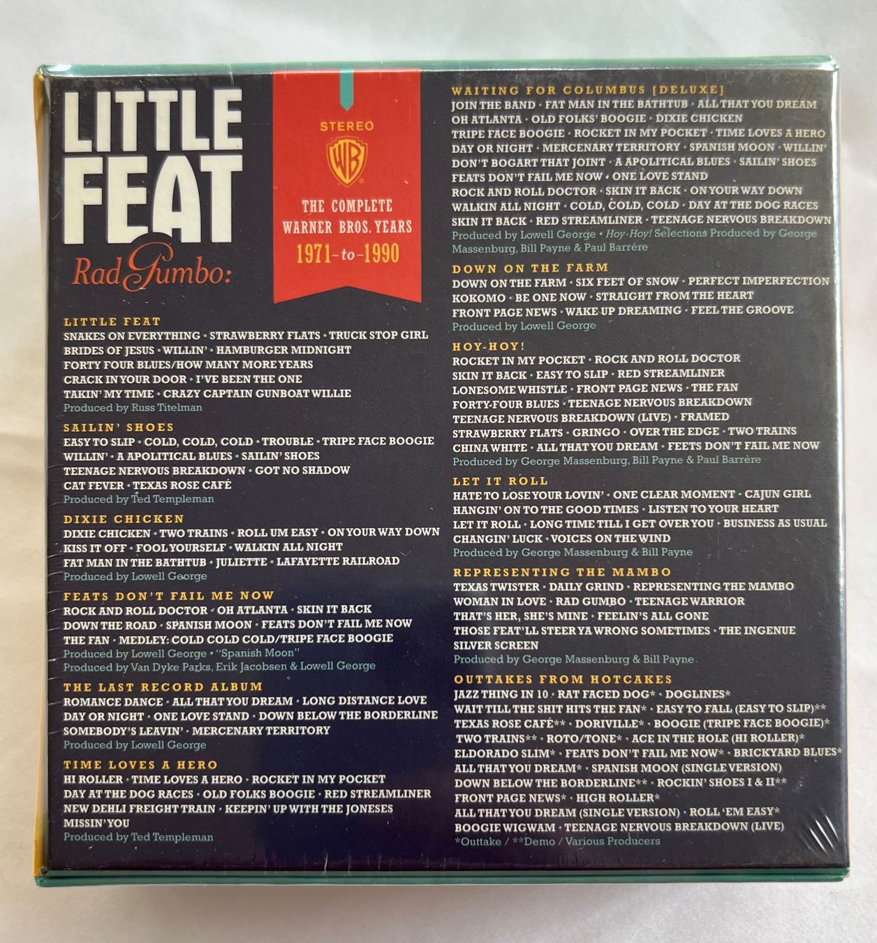 CD: Little Feat - Rad Gumbo / 13 CD Set, OVP – Nuovo e nell'imballaggio originale da Schaffhausen venduto da Mond689 2