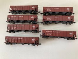 7er Set Märklin H0 Boston Albany Coal Hopper Car Kohlewagen