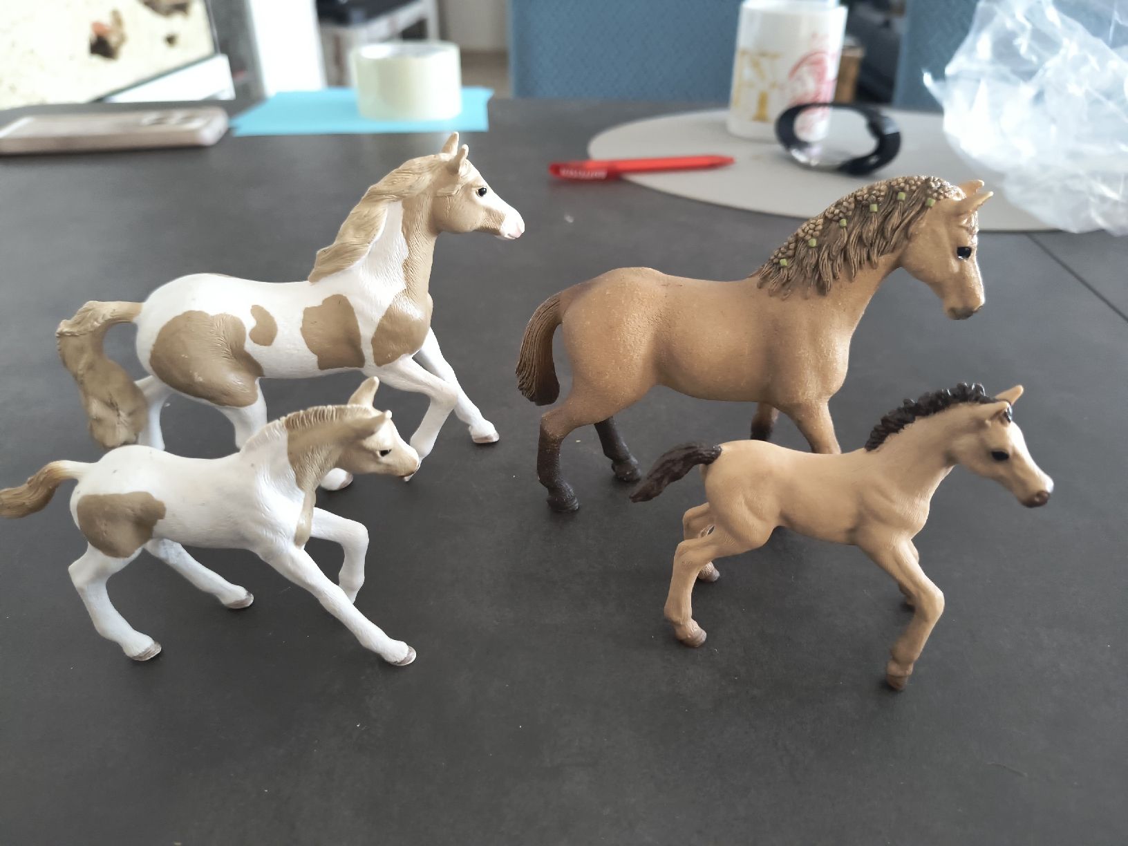 Schleich Figuren: Schleich Pferde Schleich Set 4 Stücke gebraucht – Gebraucht aus Würenlingen von Striga